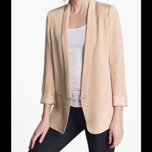 Truth and Pride Silk Blazer blush/pink/nude sz M